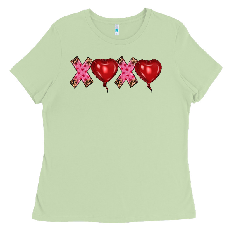 Valentine's Day Xoxo Heart Balloon Ladies Tee by RanaPortraitStore | Teevron