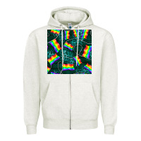 Oatmeal Heather Pride lgbtq flags with leopard seamless pattern Zipper Hoodie - BundleAndBundleShop