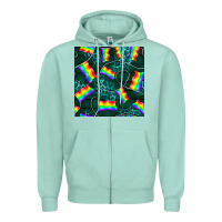 Seafoam Pride lgbtq flags with leopard seamless pattern Zipper Hoodie - BundleAndBundleShop