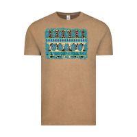 Vintage Coffee turquoise gemstone background Vintage Tee - AdoDesignShop