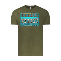 Vintage Olive turquoise gemstone background Vintage Tee - AdoDesignShop