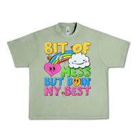 Oil Green bit of a mess but doin my best Urban Heavy Tee - NancyCooperArtShop