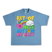 Pebble Blue bit of a mess but doin my best Urban Heavy Tee - NancyCooperArtShop