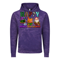 Cloud Purple happy hallothanksmas with cupcakes Vintage Hoodie - AdoDesignShop