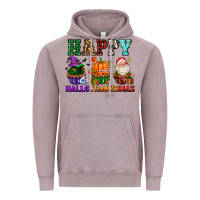 Vintage Zinc happy hallothanksmas with cupcakes Vintage Hoodie - AdoDesignShop