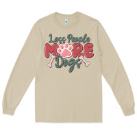 Mushroom less people more dogs Long Sleeve Tee - MaliasSmallBusiness