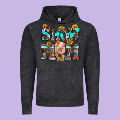 Show Mom Pig Vintage Hoodie Designed By Ranaportraitstore
