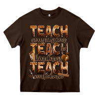 Chocolate Brown teach compassion teach kindness teach confidence Heavy Core Tee - Zillion Design Studio