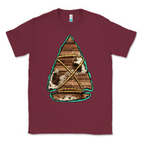 Burgundy cowhide wooden arrowhead Classic Tee - Jasminsmagicworld