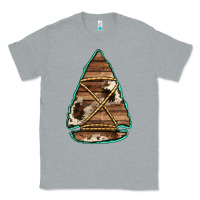 Heather Grey cowhide wooden arrowhead Classic Tee - Jasminsmagicworld
