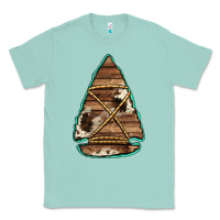 Seafoam cowhide wooden arrowhead Classic Tee - Jasminsmagicworld
