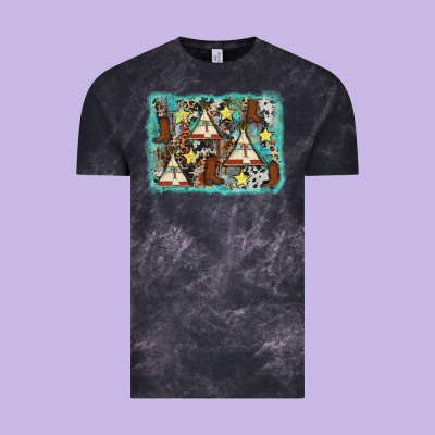 Tribe Tent Western Background Vintage Tee Designed By Adodesignshop