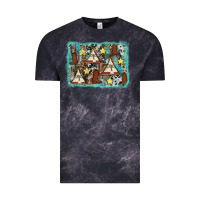 Cloud Black tribe tent western background Vintage Tee - AdoDesignShop