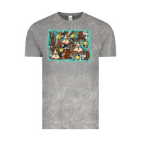 Cloud Rock tribe tent western background Vintage Tee - AdoDesignShop