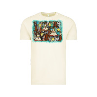 Vintage Arctic tribe tent western background Vintage Tee - AdoDesignShop