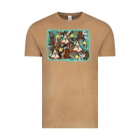 Vintage Camel tribe tent western background Vintage Tee - AdoDesignShop