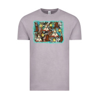 Vintage Zinc tribe tent western background Vintage Tee - AdoDesignShop