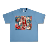Pebble Blue baseball Urban Heavy Tee - AdoDesignShop