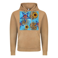 Vintage Camel american star and sunflower seamless  pattern Vintage Hoodie - BundleAndBundleShop