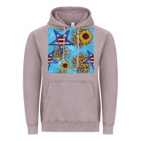 Vintage Zinc american star and sunflower seamless  pattern Vintage Hoodie - BundleAndBundleShop
