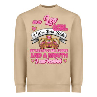 Mushroom As A Leo Girl I Was Born With My Heart On My Sleeve And A Mouth Heavyweight Sweatshirt - Jasminsmagicworld