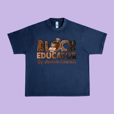 Black Educator By Popular Demand Urban Heavy Tee Designed By Nancycooperartshop