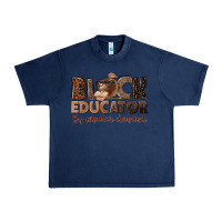 Navy black educator by popular demand Urban Heavy Tee - NancyCooperArtShop