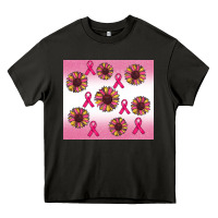 Asphalt breast cancer awareness sunflower Heavy Core Tee - RanaPortraitStore