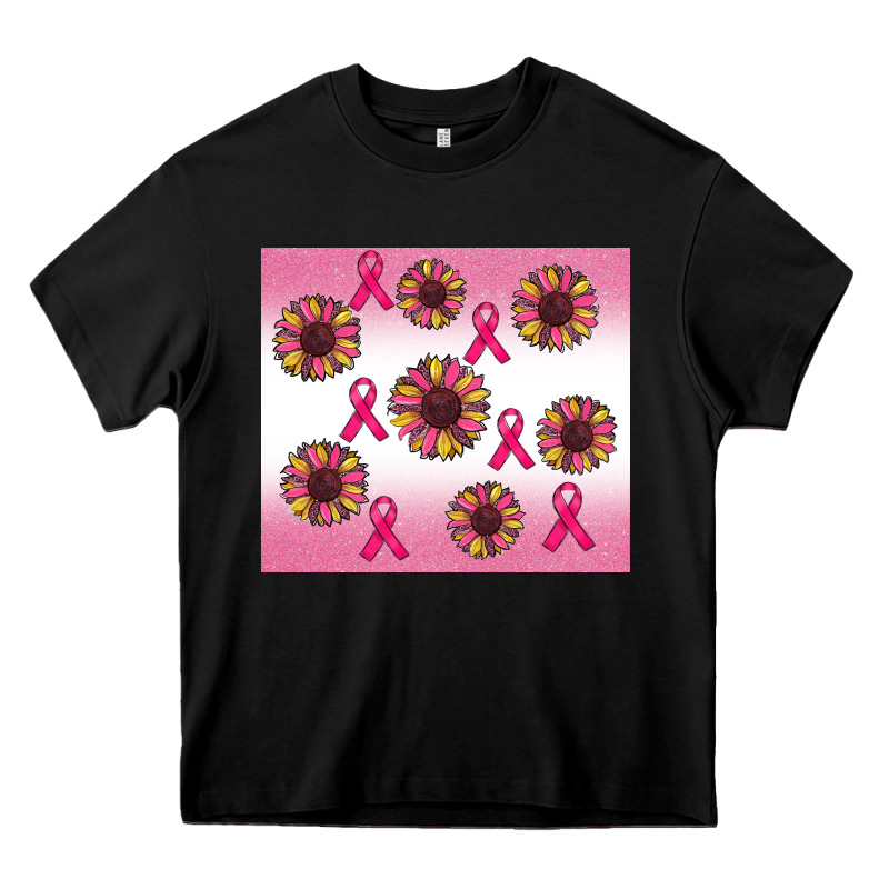 Breast Cancer Awareness Sunflower Heavy Core Tee by RanaPortraitStore | Teevron