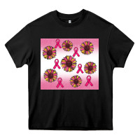 Black breast cancer awareness sunflower Heavy Core Tee - RanaPortraitStore