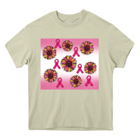 Mossy breast cancer awareness sunflower Heavy Core Tee - RanaPortraitStore