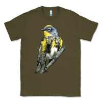 Army Green yellow rumped warbler Classic Tee - LillyAllenDesigns