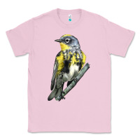 Bubblegum Pink yellow rumped warbler Classic Tee - LillyAllenDesigns