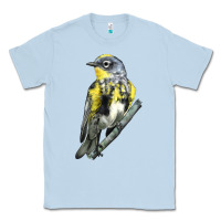 Dusty Blue yellow rumped warbler Classic Tee - LillyAllenDesigns