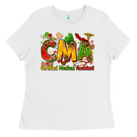 White certified medical assistant juneteenth Ladies Tee - Zillion Design Studio