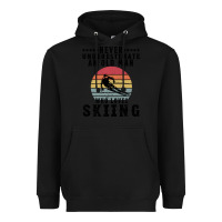 Black Never Underestimate An Old Man Who Loves Skiing Heavyweight Hoodie - Bettercallsaul