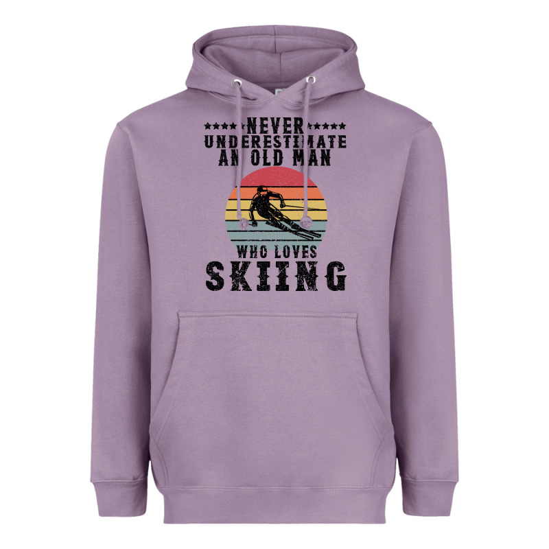 Never Underestimate An Old Man Who Loves Skiing Heavyweight Hoodie by Bettercallsaul | Teevron