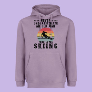 Never Underestimate An Old Man Who Loves Skiing Heavyweight Hoodie Designed By Bettercallsaul