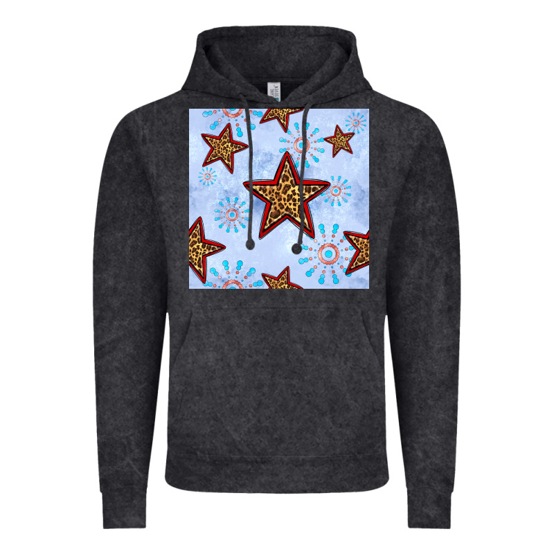4th Of July Leopard Star Seamless Pattern Vintage Hoodie by BundleAndBundleShop | Teevron