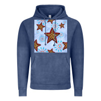 Vintage Denim 4th of july leopard star seamless pattern Vintage Hoodie - BundleAndBundleShop