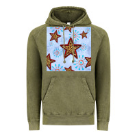 Vintage Olive 4th of july leopard star seamless pattern Vintage Hoodie - BundleAndBundleShop
