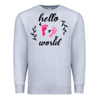 Heather Grey Hello world Premium Sweatshirt - Bettercallsaul