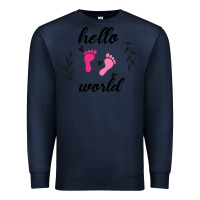 Navy Hello world Premium Sweatshirt - Bettercallsaul