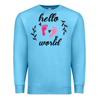 Ocean Blue Hello world Premium Sweatshirt - Bettercallsaul
