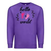 Purple Hello world Premium Sweatshirt - Bettercallsaul