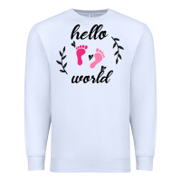White Hello world Premium Sweatshirt - Bettercallsaul