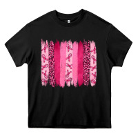 Black breast aweraness brushstrokes Heavy Core Tee - RanaPortraitStore