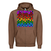 Chestnut Pride lgbtq flowers seamless pattern Zipper Hoodie - BundleAndBundleShop