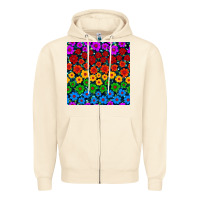 Sandshell Pride lgbtq flowers seamless pattern Zipper Hoodie - BundleAndBundleShop