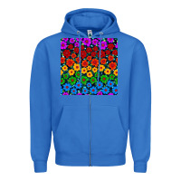 True Royal Pride lgbtq flowers seamless pattern Zipper Hoodie - BundleAndBundleShop